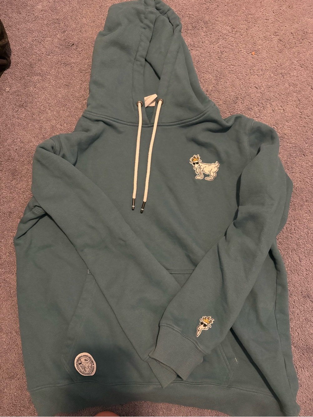 GOAT USA Teal Graphic Pullover Hoodie Men or Women